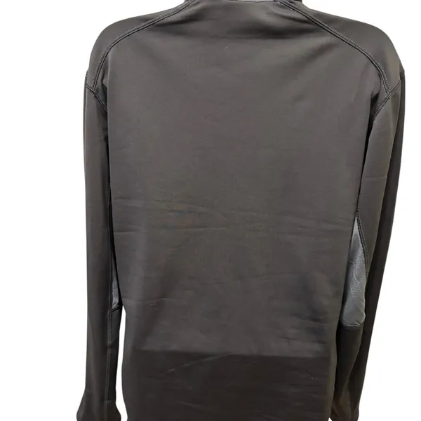 Salomon 1/4 Zip Advanced Skin Warm Running Jacket Sz L Black~Gray Vented Layer - Image 5