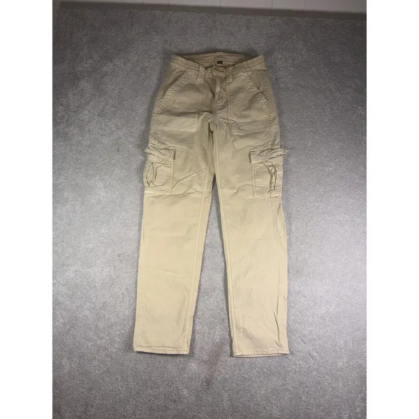 american eagle womens cargo pants straight leg tan 2 reg - Image 2