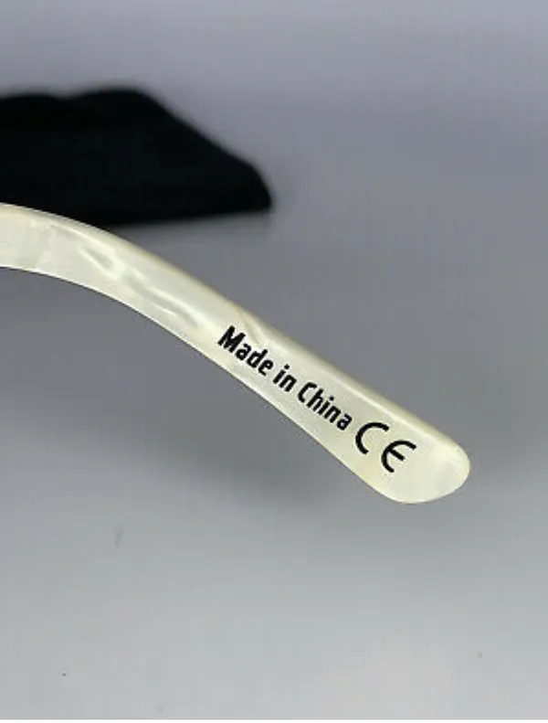 Von Zipper White Marble Sunglasses- Vintage Early 2000s - Image 7