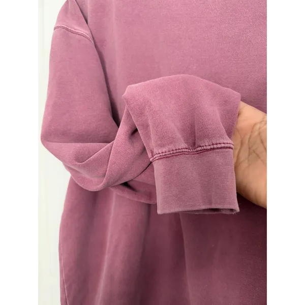 US Vintage Collection Mauve Pink Garment Dyed Crewneck Sweatshirt Large - Image 4