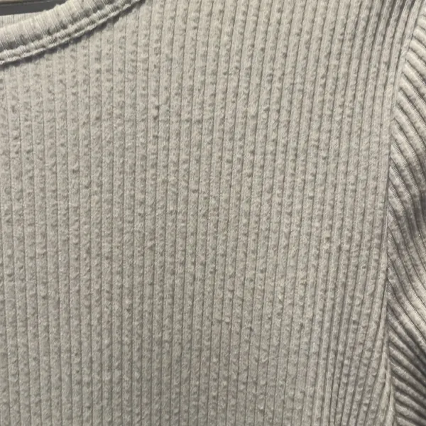 Old Navy Women's Icy Blue Fuzzy Ribbed Knit Long Sleeve Top Shirt Size Medium - Image 4