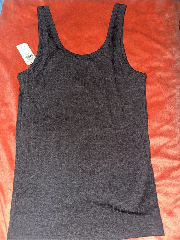 NWT Aerie Scoop Neck Charcoal Tank - Image 5