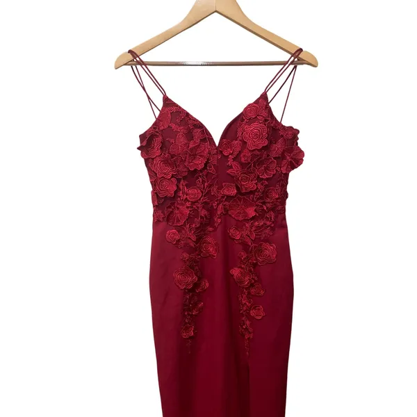 Bariano Floral Applique Gown‎ Size Small NWOT - Image 4