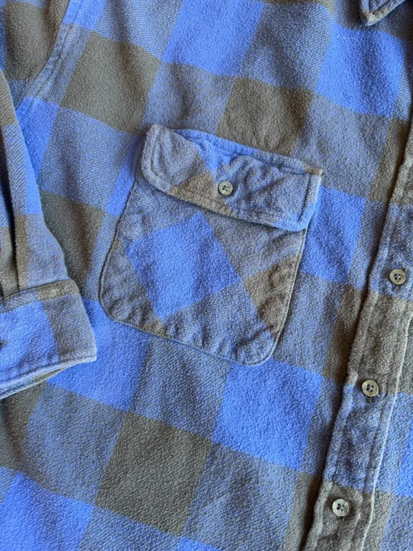 Aerie Plaid Flannel Shirt Women's Large Fall Button Down Cabincore Outdoor - Image 3