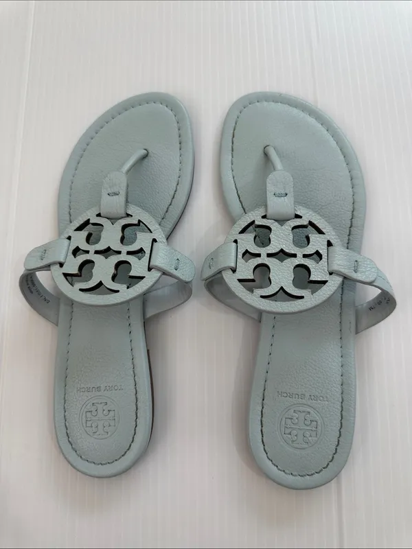 Tory Burch Miller Sandals Seltzer Blue, 7 - Image 2