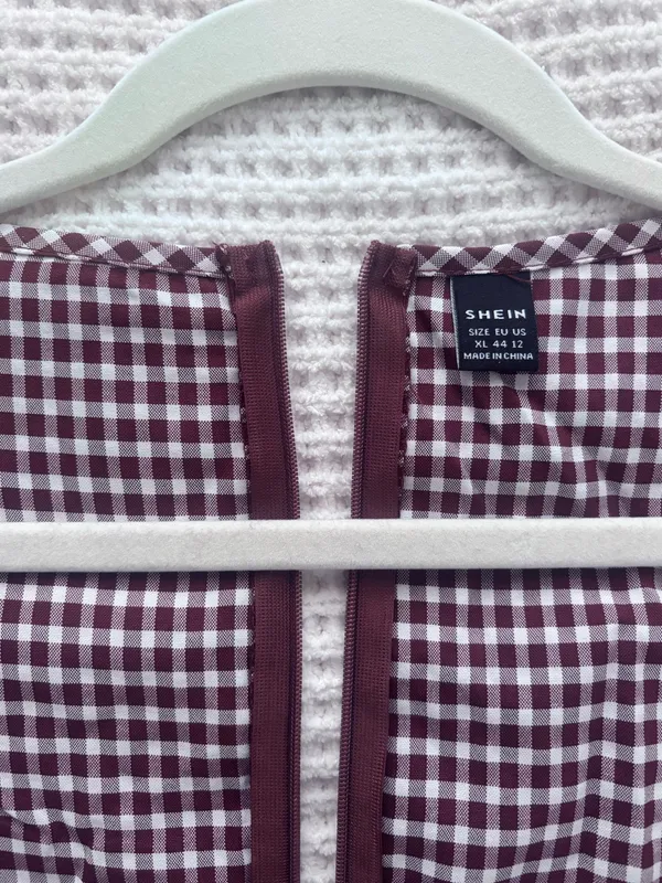 Gingham dress Purple Size 14 - Image 2