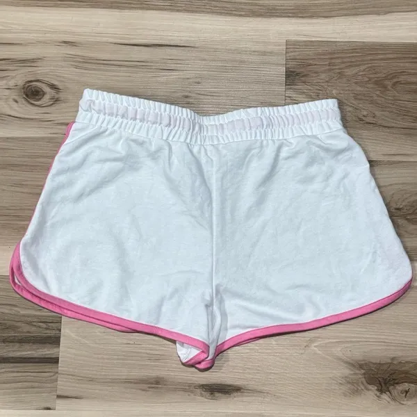 Barbie White Pink Shorts Women’s Large - Image 4