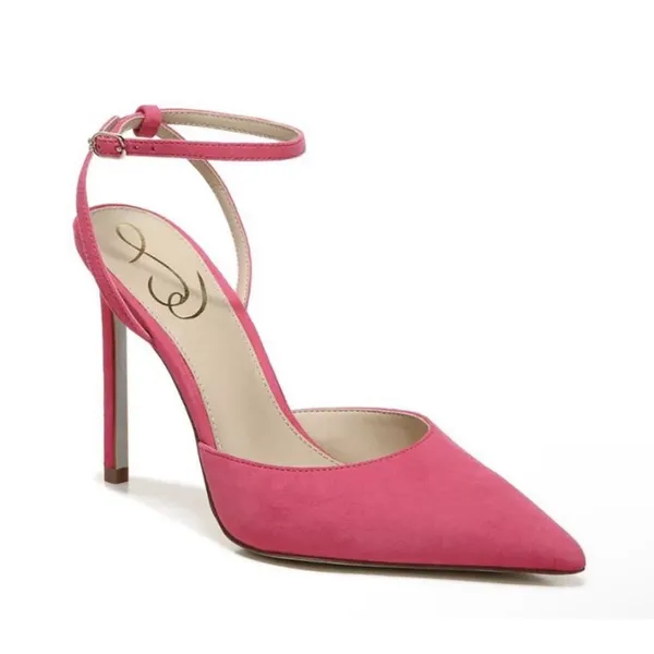 Sam Edelman Avril Dahlia Pink Suede Pumps Size 7 Pointed Toe - Image 2