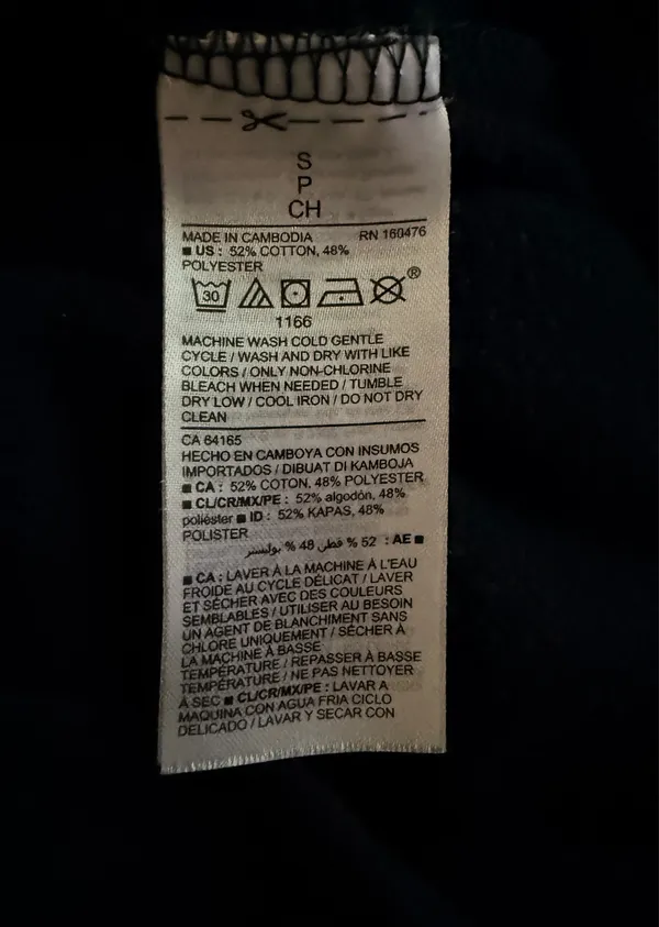 Old Navy Women’s Black Fleece Pullover Hoodie S Cotton Blend Drawstring - Image 5