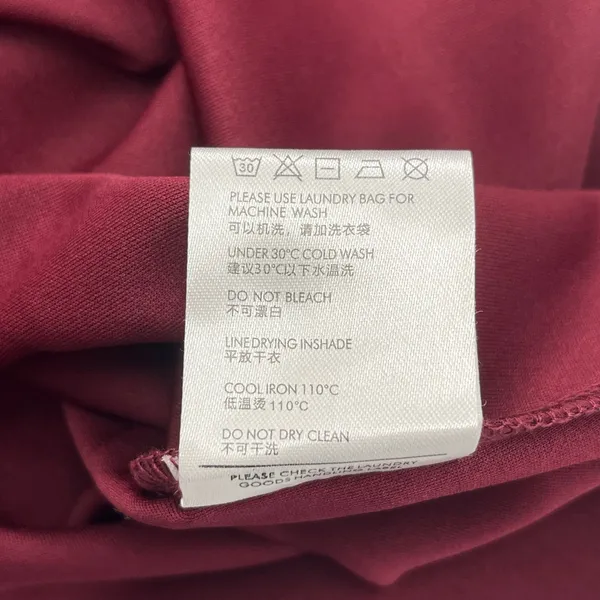 Miusol Burgundy Ruched Zip Back Sleeveless Midi Fitted Dress Small - Image 6