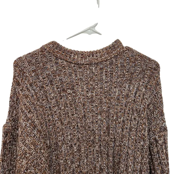 Universal Threads Brown Knit Round Neck Long Sleeve Cozy Pullover Sweater Medium - Image 4
