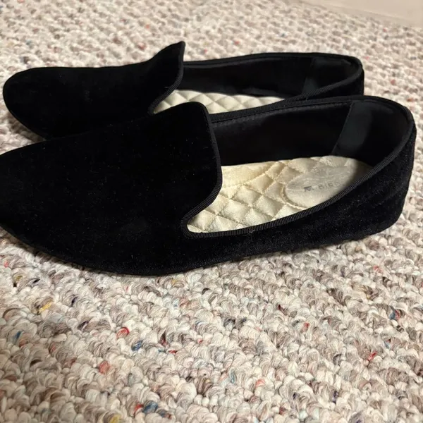 Birdies The Starling Black Velvet Loafers- Size 8 - Image 5