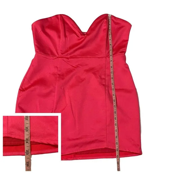 NWT Superdown Lilianah Sweetheart Mini Dress - Pink - XL - Image 3