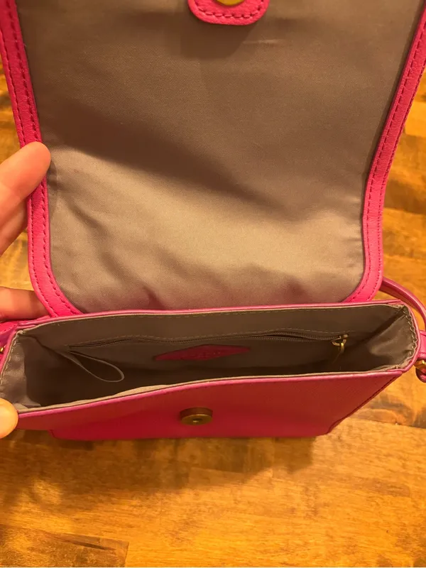 Fossil Taryn pink leather crossbody bag - Image 6