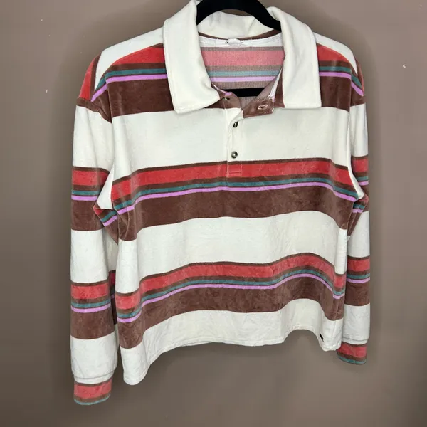 O'Neill Hobbs Velour Henley Top Small - Image 8
