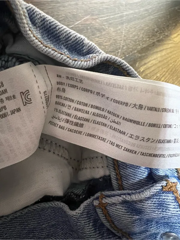 Abercrombie & Fitch Curve Love The Dad Short High Rise Jean Shorts 26/2 - Image 8