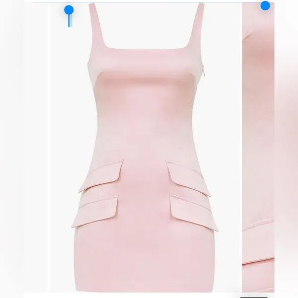 NWT House of CB Cosette Sleeveless Satin Cocktail Minidress HOUSE OF CB - Image 4