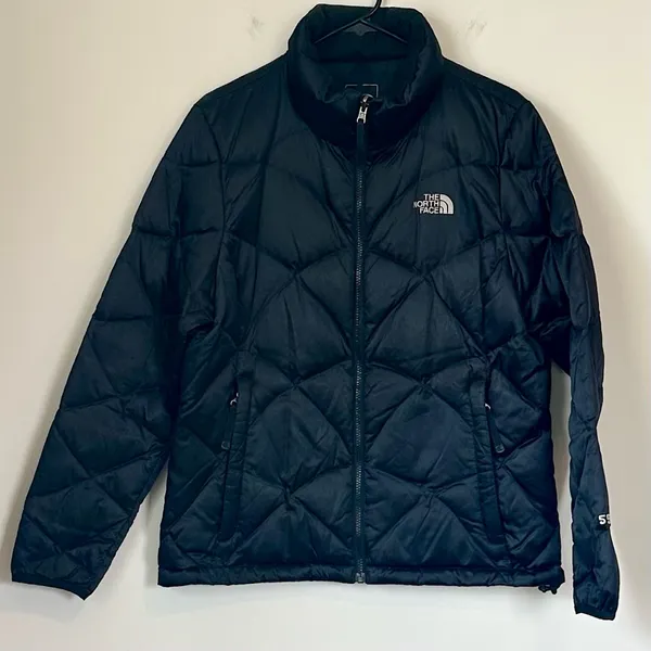 The North Face Women’s 550 Black Insulated Puffer Jacket - Size: Large - Image 2