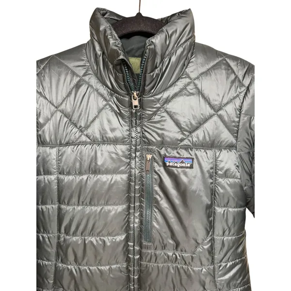 Patagonia Radalie Puffer Parka Jacket Dark Green Women's Small (See Description) - Image 3