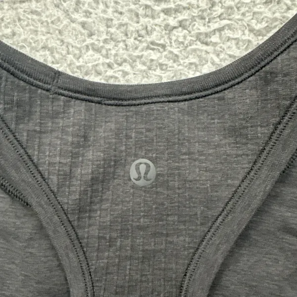 Lululemon Ebb To Street Racerback Crop Tank Black Athletic Athleisure Women's 6 - Image 3