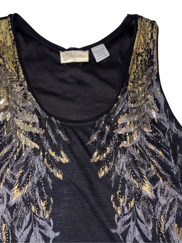 Miss Me Black Embellished Lace Up Back Handkerchief Mini Dress - Image 6