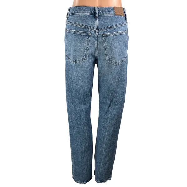 Madewell 90s Straight Women's Blue High Waisted Medium Wash Denim Jeans Size 27 - Image 3