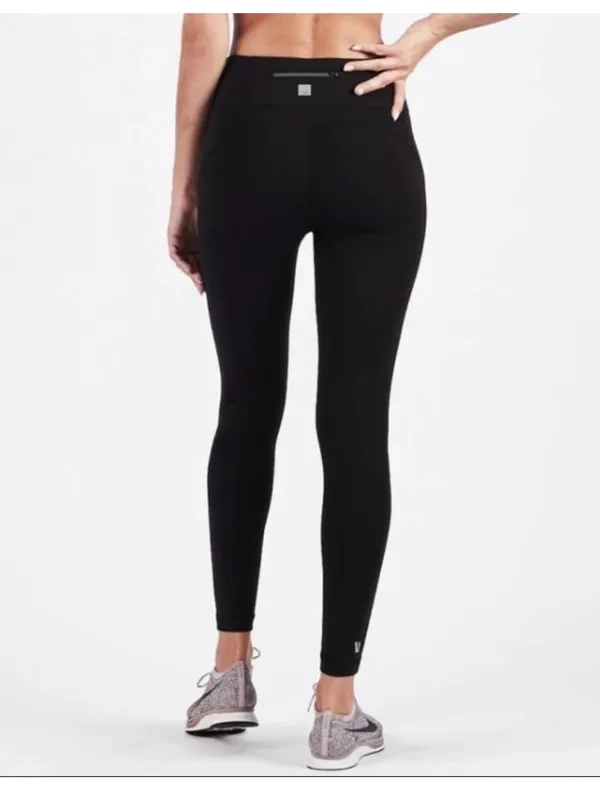 Vuori pace high rise reflective leggings black small - Image 2