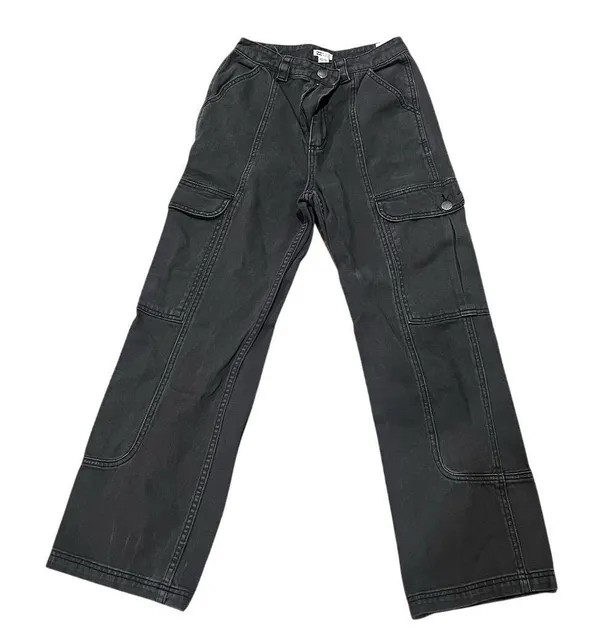Billabong Women's Cargo Pants Size 27 Black Relaxed Fit Casual - Image 3