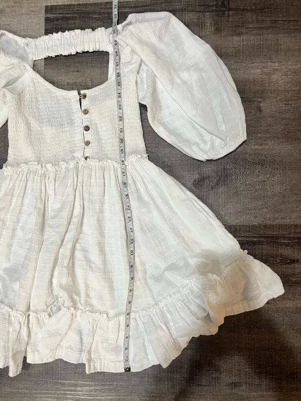 FREE PEOPLE Summer Picnic Mini Dress in White - Image 7