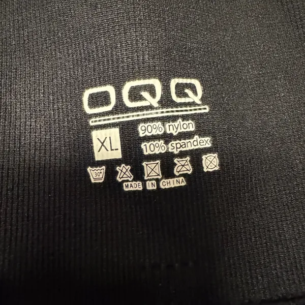 2086 | OQQ Seamless High Waisted‎ Scrunch Butt Gym Leggings Black Womens XL - Image 5