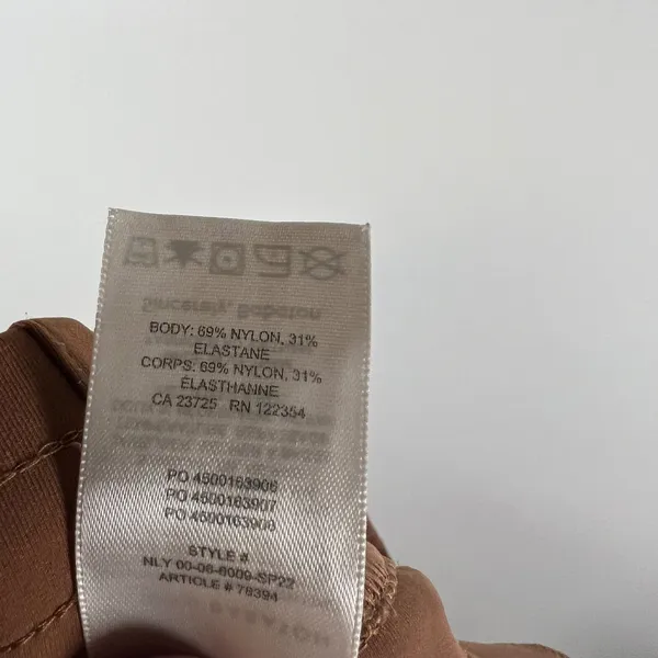 Aritzia The Group by Babaton Cognac Tapered Stretch Pants XL High‎ Rise Pockets - Image 10