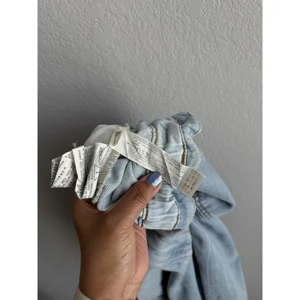 ZARA Women's Size 10 Ultra‎ High Waisted Paper Bag 90's Y2K Barrel Denim Jeans - Image 10