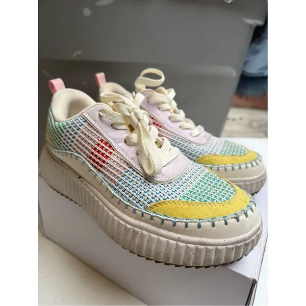 Dream Paris Women’s Dream Pairs Multicolor Platform Sneakers size 8 - Image 4