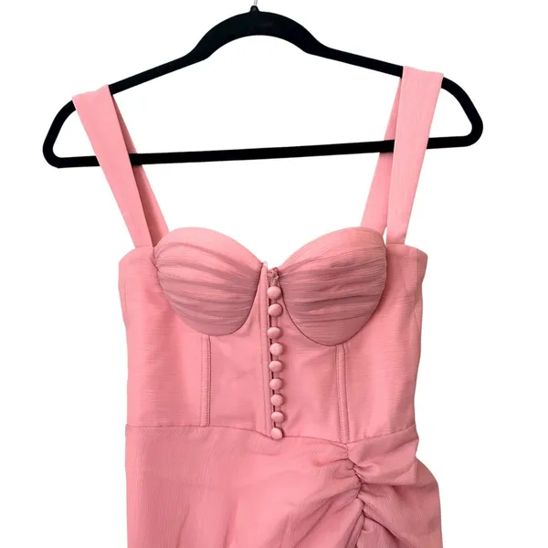 ADEIRLINA Showtime‎ II Corset Style Midi Dress Pink NWT XS - Image 6