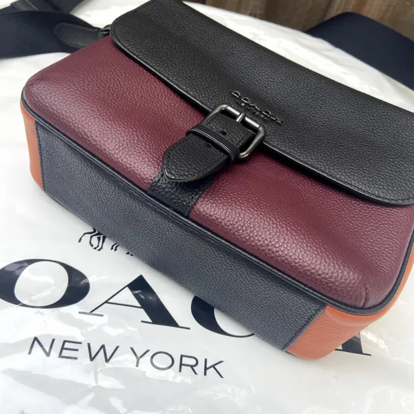 coach Hudson Crossbody In Colorblock c5400 - Image 6