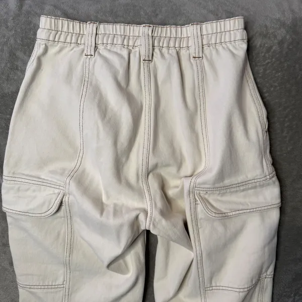 PacSun Elastic Waist Flap Cargo Pants M‎ Contrast Stitch Gorpcore Utility - Image 7