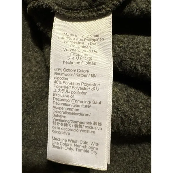 J. Crew Funnel‎ Neck Pullover Green Button Detail Long Sleeve Small - Image 9