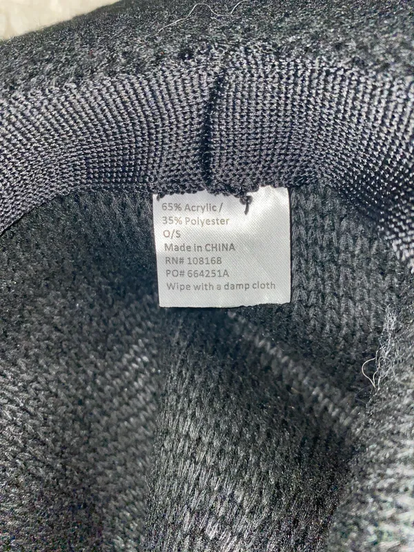 Boutique Black Floppy Hat - Image 3