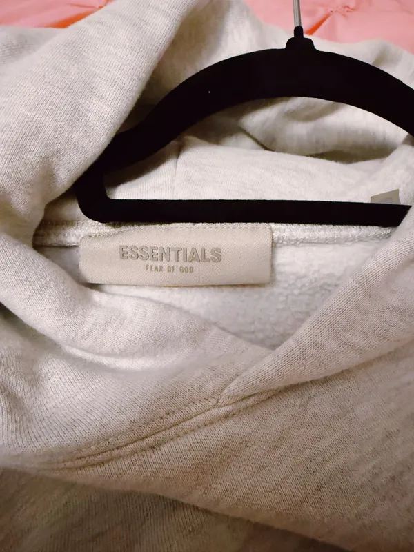 Essentials Grey Fear of God Hoodie - Image 6