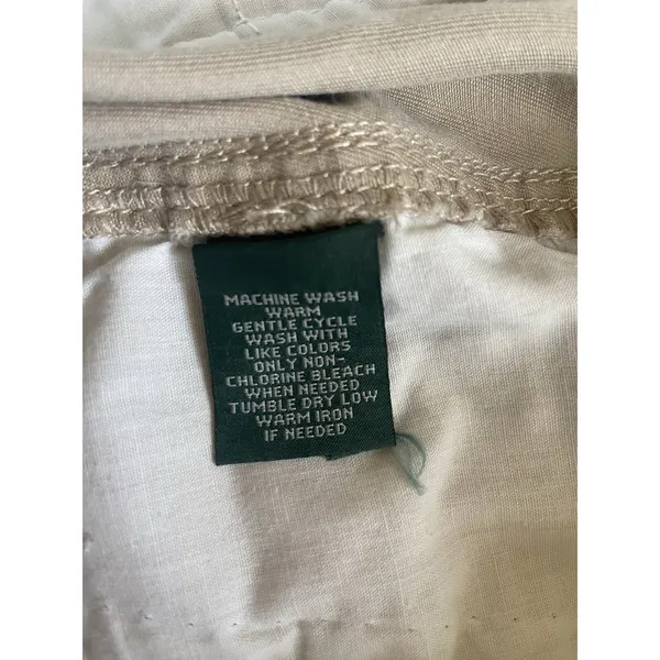 Ralph Lauren Pants Womens‎ 6 Khaki Beige Tan Preppy Office Trousers Neutral Wide - Image 7