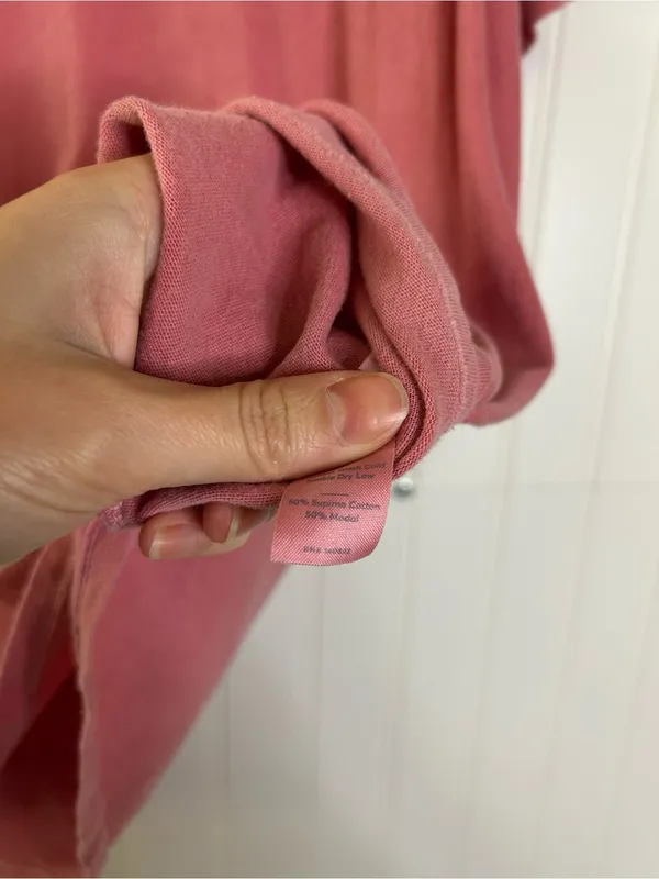 Marine Layer Pink Short-Sleeve Pocket Tee Size Large - Image 7