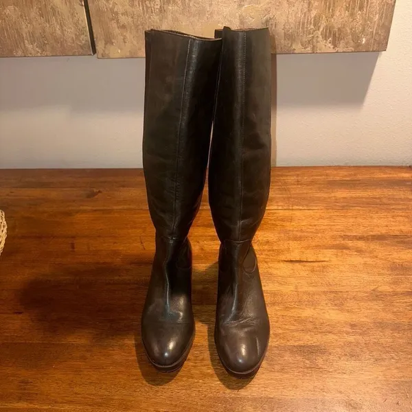 Donald J Pliner‎ Leather Riding Boots Brown Size 8.5 - Image 3