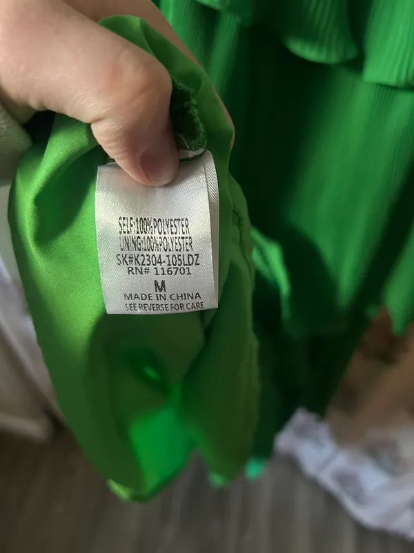 Boutique Green tiered maxi dress - Image 4