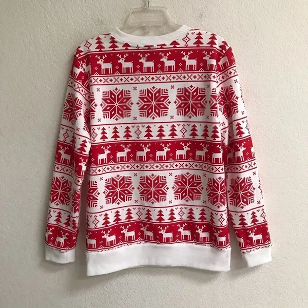‎MAD Engine reindeer head wreath Christmas sweatshirt L - Image 2
