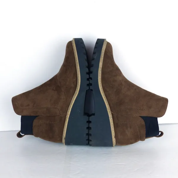 DV Dolce Vita Rango Chelsea Boots Womens 8.5 Brown Suede Lug Wedge Heel - Image 8