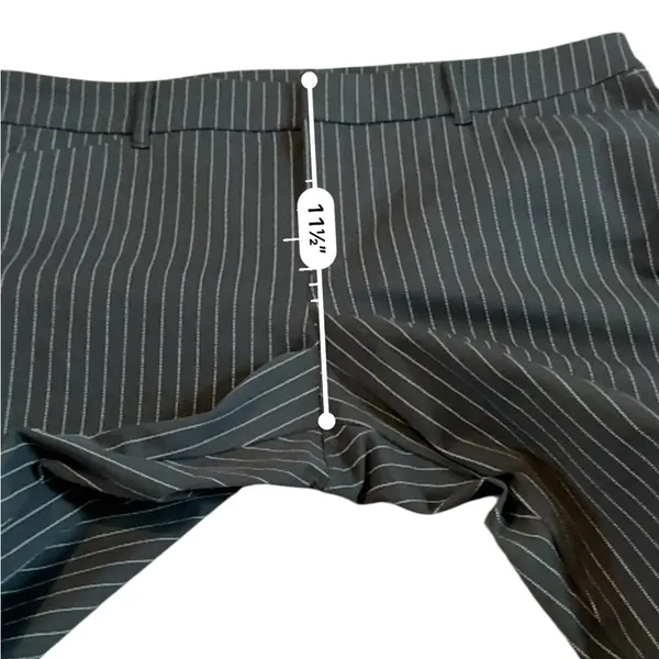 Old Navy NWT Pixie‎ Skinny Pants Women’s Size 14 Gray White Dot Stripe High Rise - Image 8