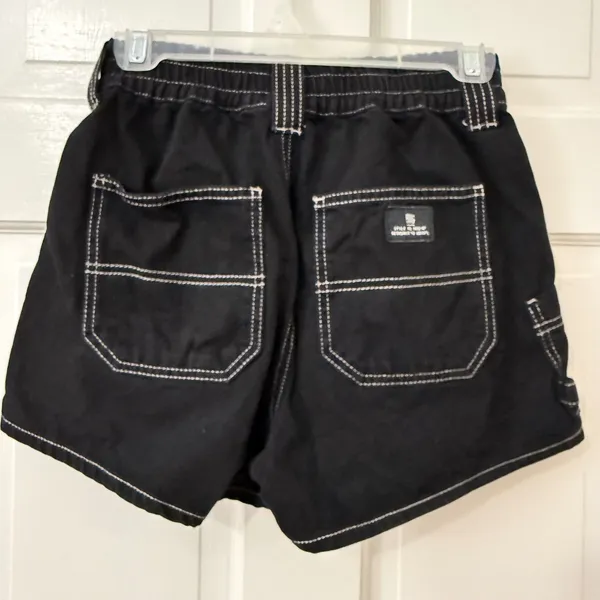 BDG Skate Shorts Women XS Black Cotton Contrast Stitch Carpenter Utility Y2K BDG - Image 2