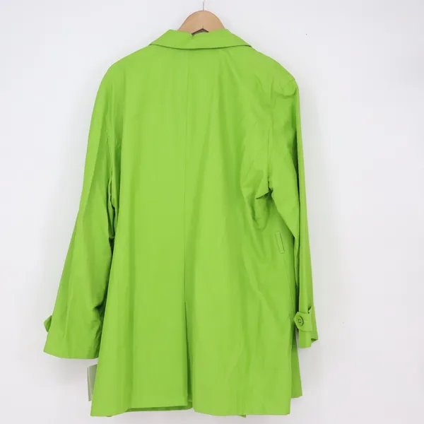 Liz Claiborne Trench Coat Womens XL Green Water Repellent Belted NWT - Image 8