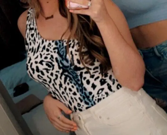 Blue Leopard Bodysuit - Image 3