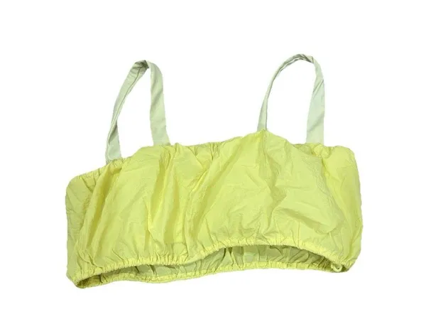 Daily Drills Yellow Nylon Bubble Set Shirt And Bra Small Medium - Image 7